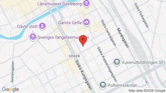 Apartments for rent i Gävle - kort over placeringen