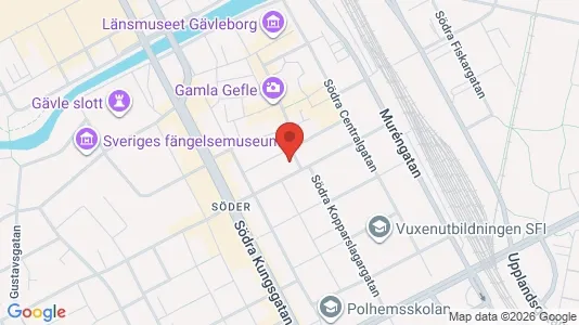 Apartments for rent i Gävle - kort over placeringen