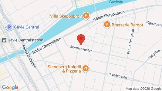 Apartments for rent i Gävle - kort over placeringen