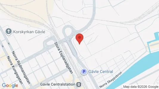 Apartments for rent i Gävle - kort over placeringen