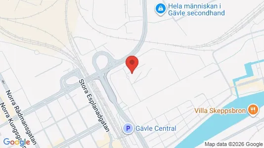 Apartments for rent i Gävle - kort over placeringen