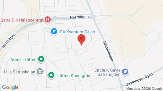 Apartments for rent i Gävle - kort over placeringen