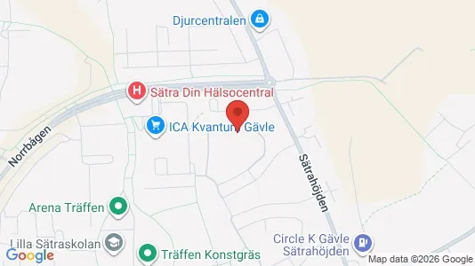 Apartments for rent i Gävle - kort over placeringen