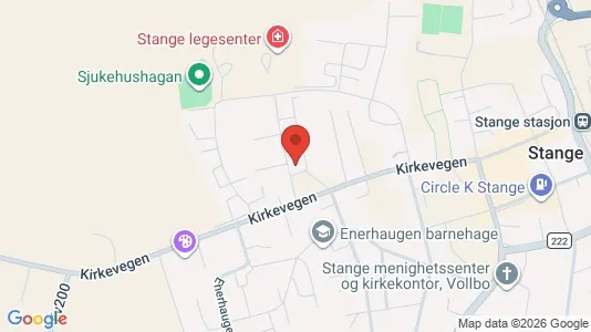 Apartments for rent i Stange - kort over placeringen