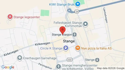 Apartments for rent i Stange - kort over placeringen