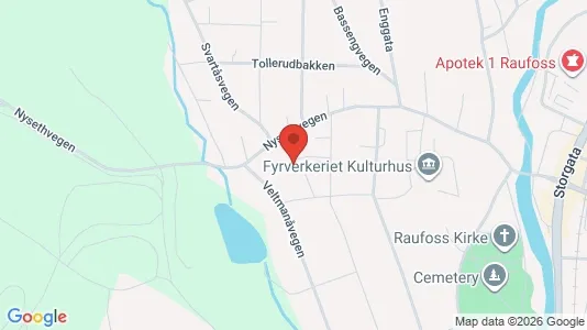 Apartments for rent i Vestre Toten - kort over placeringen