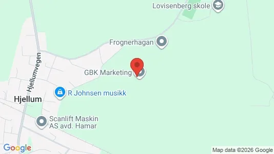 Rooms for rent i Hamar - kort over placeringen