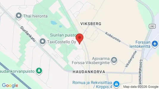 Apartments for rent i Forssa - kort over placeringen