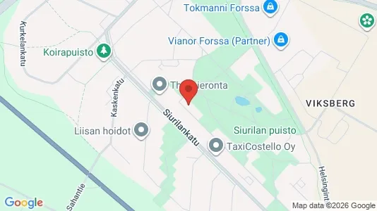 Apartments for rent i Forssa - kort over placeringen