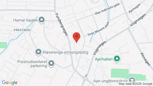 Apartments for rent i Hamar - kort over placeringen