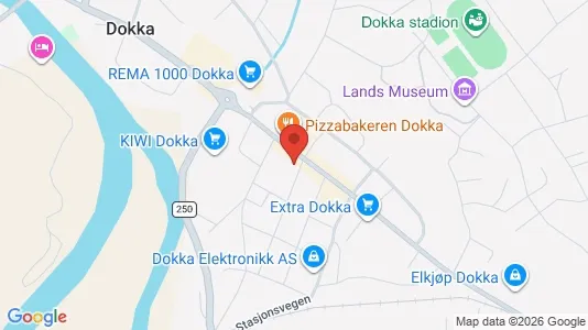 Apartments for rent i Nordre Land - kort over placeringen
