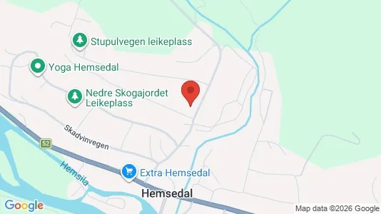 Apartments for rent i Hemsedal - kort over placeringen