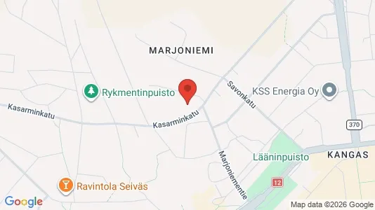 Apartments for rent i Kouvola - kort over placeringen