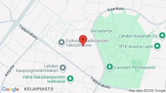 Apartments for rent i Lahti - kort over placeringen