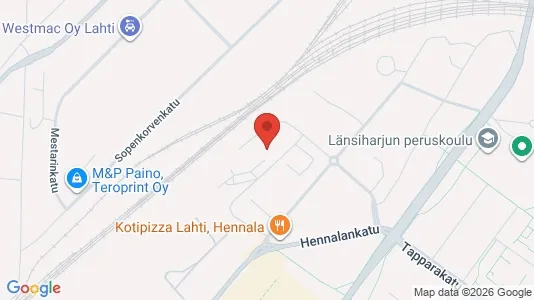Apartments for rent i Lahti - kort over placeringen