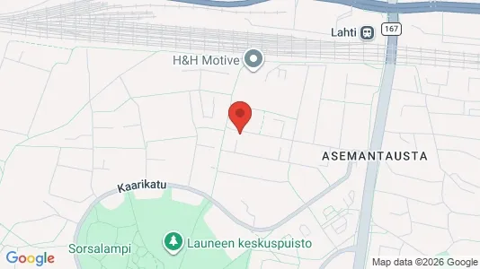 Apartments for rent i Lahti - kort over placeringen