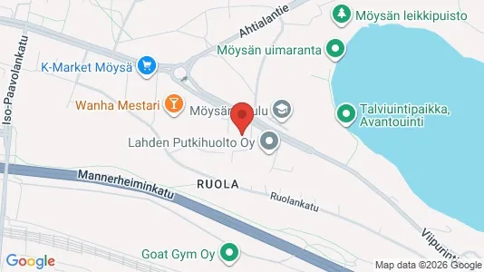 Apartments for rent i Lahti - kort over placeringen