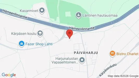 Apartments for rent i Lahti - kort over placeringen