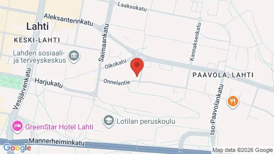 Apartments for rent i Lahti - kort over placeringen