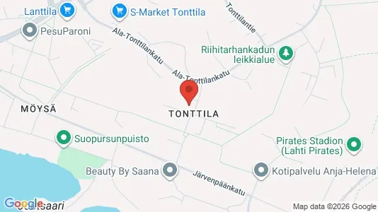 Apartments for rent i Lahti - kort over placeringen