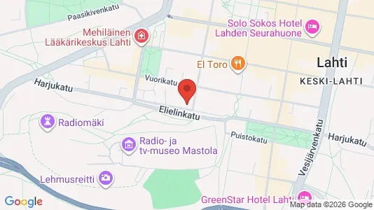 Apartments for rent i Lahti - kort over placeringen