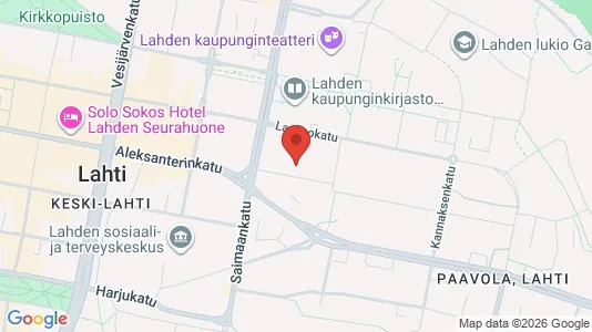 Apartments for rent i Lahti - kort over placeringen