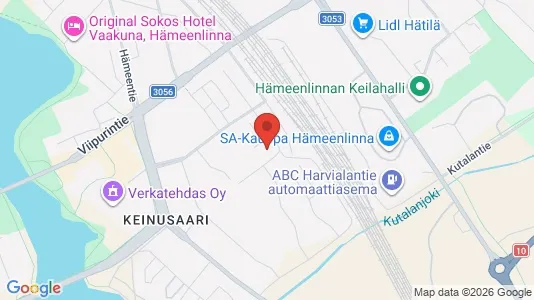 Apartments for rent i Hämeenlinna - kort over placeringen