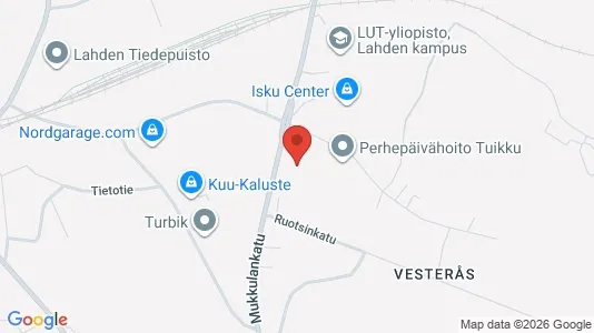 Apartments for rent i Lahti - kort over placeringen