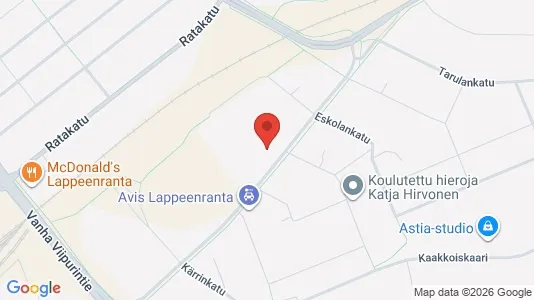 Apartments for rent i Lappeenranta - kort over placeringen