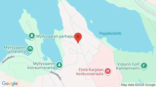Apartments for rent i Lappeenranta - kort over placeringen