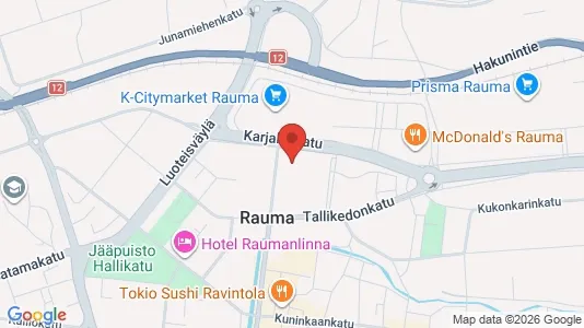 Apartments for rent i Rauma - kort over placeringen