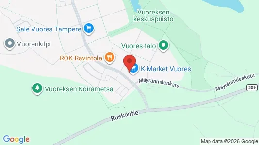 Apartments for rent i Tampere Eteläinen - kort over placeringen