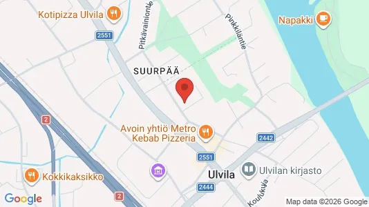 Apartments for rent i Ulvila - kort over placeringen
