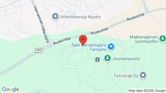 Rooms for rent i Tampere Kaakkoinen - kort over placeringen