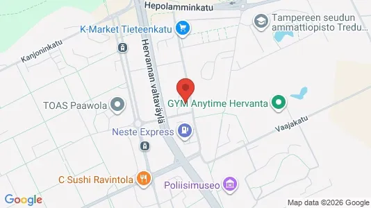 Apartments for rent i Tampere Kaakkoinen - kort over placeringen