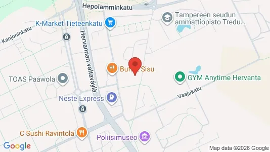 Apartments for rent i Tampere Kaakkoinen - kort over placeringen