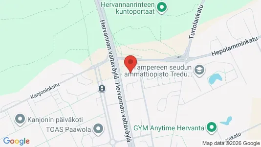 Apartments for rent i Tampere Kaakkoinen - kort over placeringen