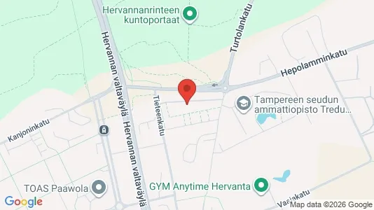 Apartments for rent i Tampere Kaakkoinen - kort over placeringen
