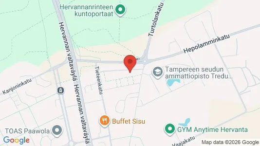 Apartments for rent i Tampere Kaakkoinen - kort over placeringen