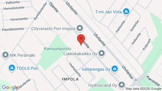 Apartments for rent i Pori - kort over placeringen