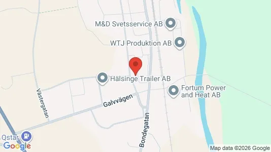 Apartments for rent i Bollnäs - kort over placeringen
