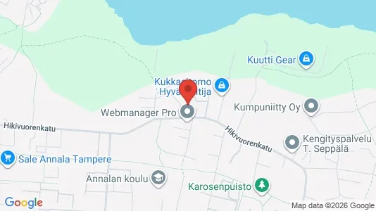 Apartments for rent i Tampere Kaakkoinen - kort over placeringen