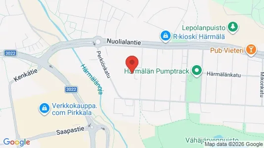 Apartments for rent i Tampere Keskinen - kort over placeringen