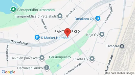 Apartments for rent i Tampere Keskinen - kort over placeringen