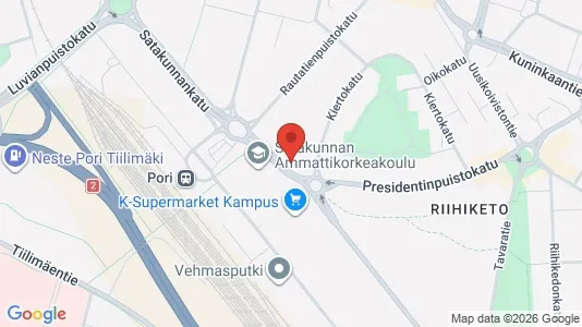 Apartments for rent i Pori - kort over placeringen