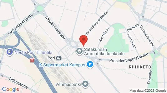 Apartments for rent i Pori - kort over placeringen