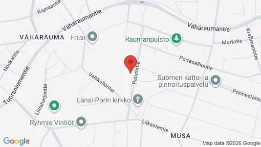 Apartments for rent i Pori - kort over placeringen