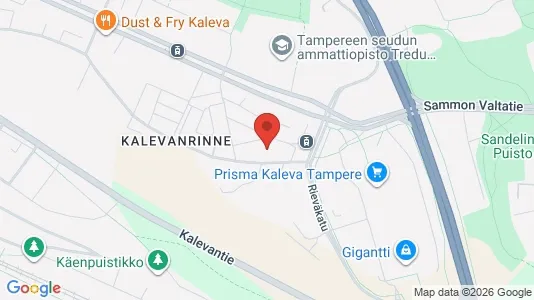 Apartments for rent i Tampere Keskinen - kort over placeringen