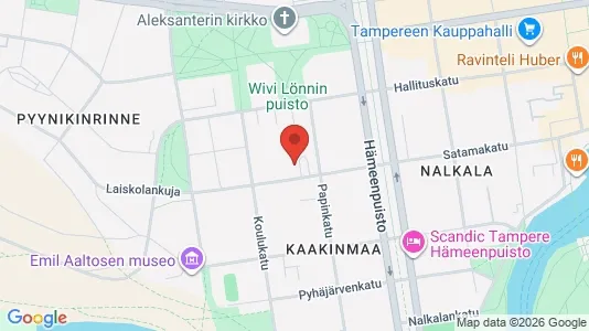 Apartments for rent i Tampere Keskinen - kort over placeringen