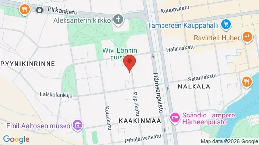 Apartments for rent i Tampere Keskinen - kort over placeringen